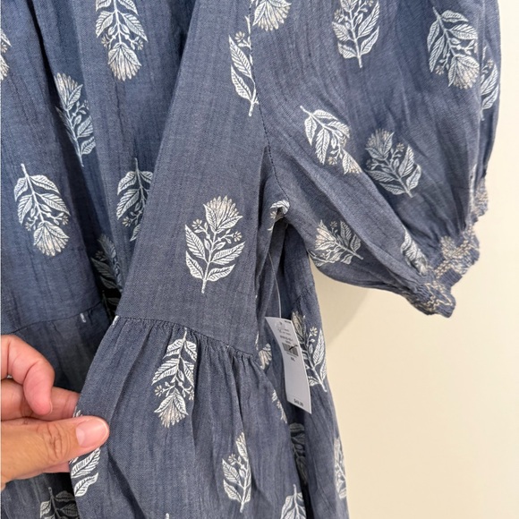 Old Navy Puffed Sleeve Tiered Swing Dress - Picture 11 of 12